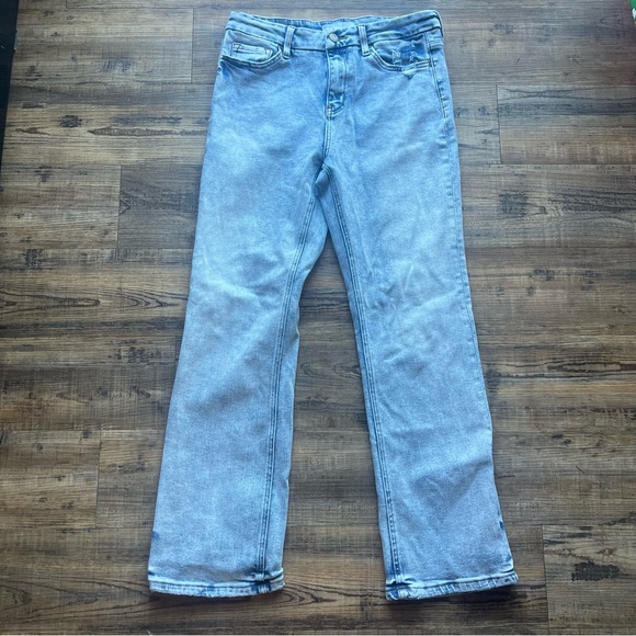 VERVET Womens Skylar High Rise Bootcut Jeans Light Wash Lightly Distressed Sz 29 - Picture 1 of 10